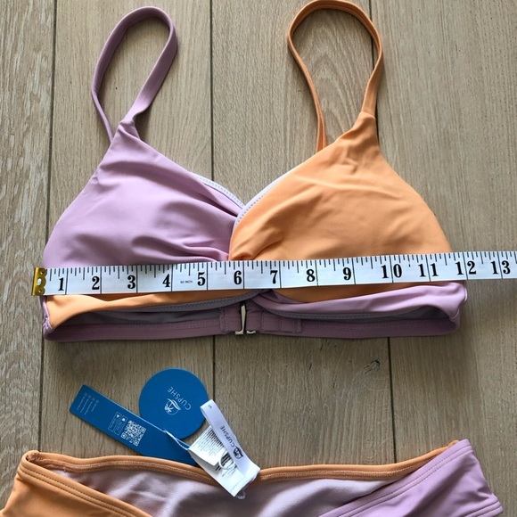 NWT Cupshe Spring Macaron Twist Shape Bralette & V Front Hipster Set Size S - Picture 3 of 12